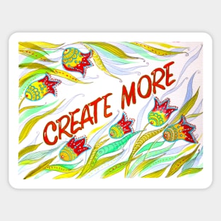 Create More Watercolor Painting Sticker